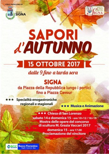 Signa evento enogastronomico Sapori d’Autunno Firenze