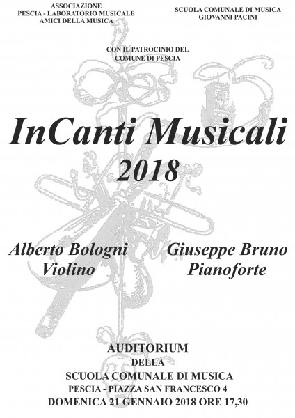 Pescia concerto InCanti Musicali 2018 Pistoia