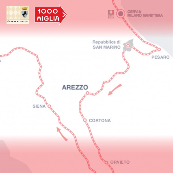 Arezzo raduno macchine d'epoca 1000 Miglia