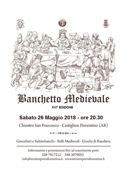 Castiglion Fiorentino cena medioevale Banchetto Medievale Arezzo