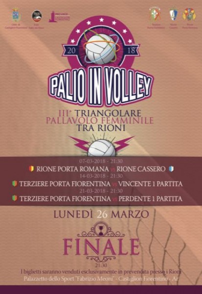 Castiglion Fiorentino sport il Palio in Volley Arezzo