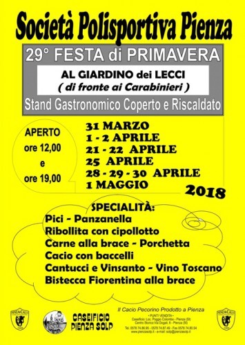 Pienza Festa di Primavera Siena
