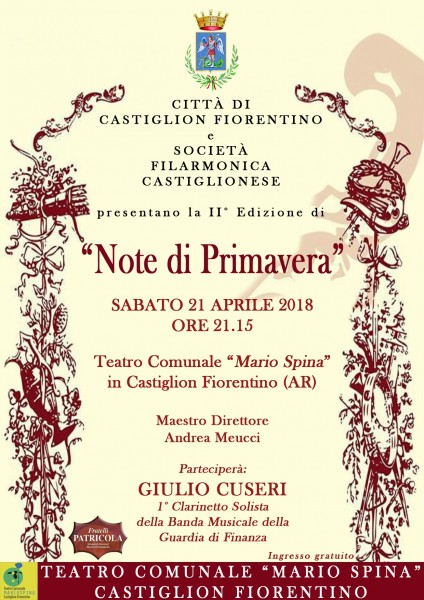 Castiglion Fiorentino concerto Filarmonica Castiglionese Arezzo