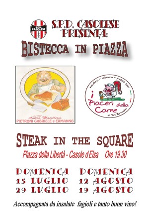 Casole d'Elsa festa Bistecca in piazza Siena