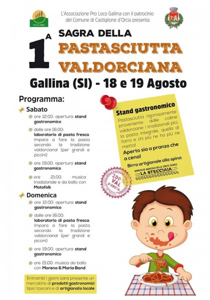 Gallina Sagra della Pastasciutta Valdorciana Siena