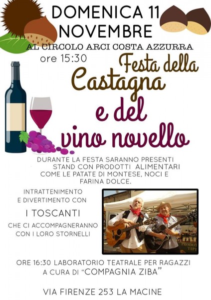 Le Macine Festa delle Castagne e del Vino Novello Prato