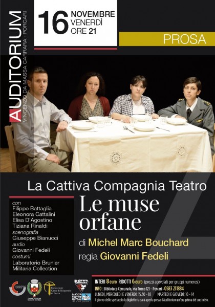 Porcari teatro Le Muse orfane Lucca
