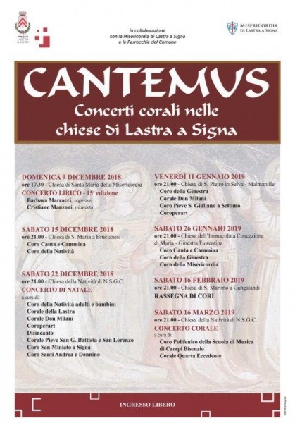 Lastra a Signa rassegna musicale Cantemus Firenze
