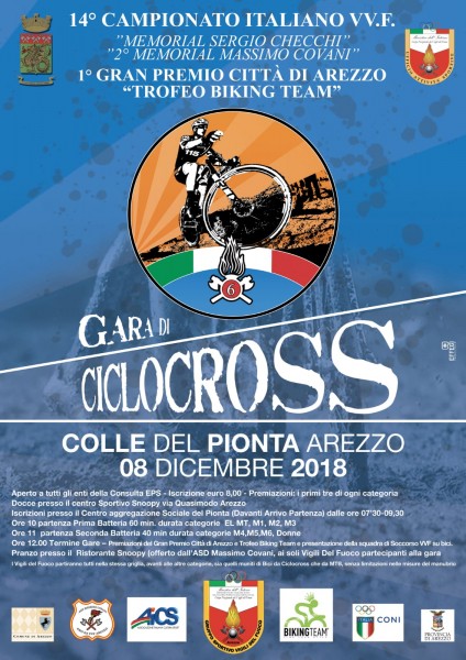 Arezzo gara di ciclocross Campionato italiano Vvf