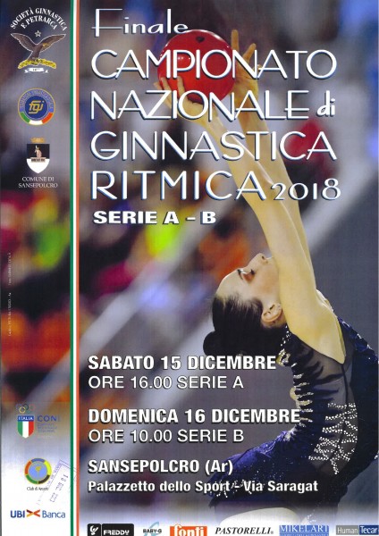 Sansepolcro la finale del campionato nazionale di ginnastica ritmica Arezzo