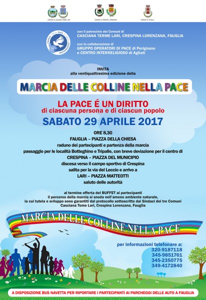Casciana Terme Marcia delle colline nella Pace edizione 2017 Pisa