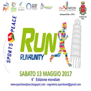 Pisa manifestazione sportiva Run4unity