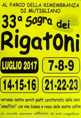 Lucca Sagra dei Rigatoni