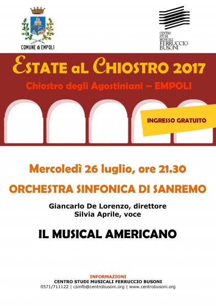 Empoli concerto Orchestra Sinfonica di Sanremo Firenze