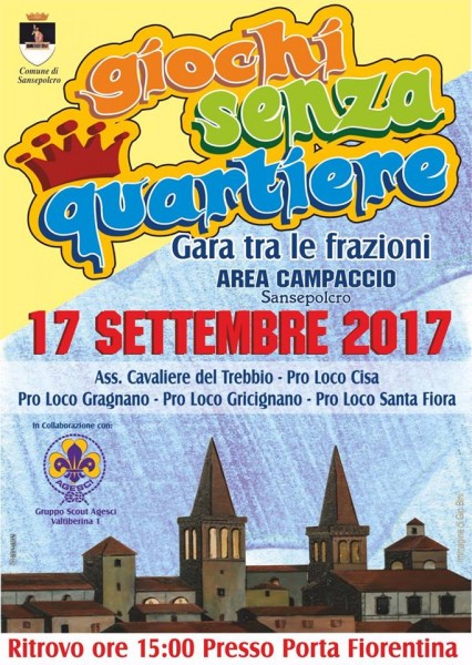 Sansepolcro festa Giochi senza Quartiere Arezzo
