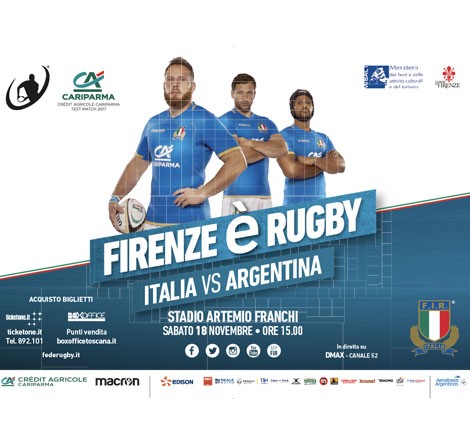 Firenze partita di rugby Italia vs Argentina