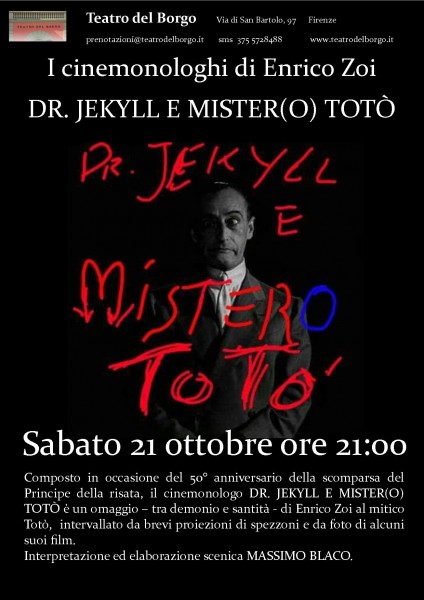 Firenze teatro Dr. Jekyll e Mister (O) Totò