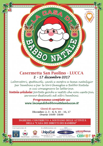 Lucca manifestazione natalizia la Casa di Babbo Natale
