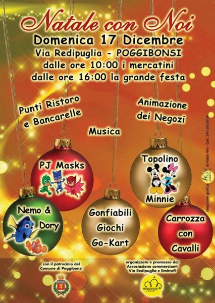 Poggibonsi festa natalizia Natale con noi Siena