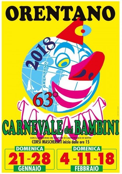 Orentano festa Carnevale dei bambini 2018 di Orentano Pisa