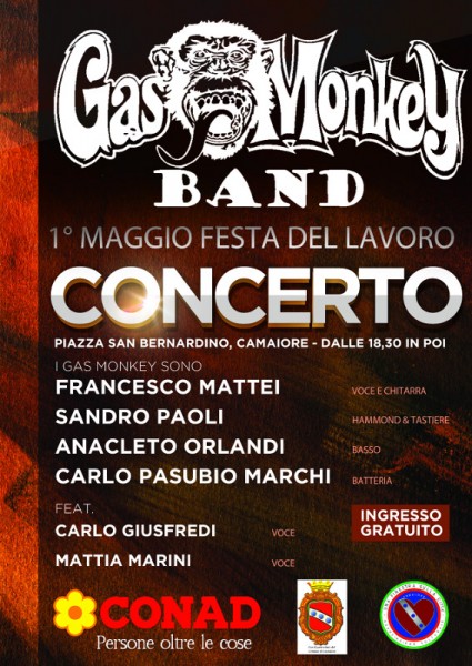 Camaiore concerto Gas Monkey Band Lucca