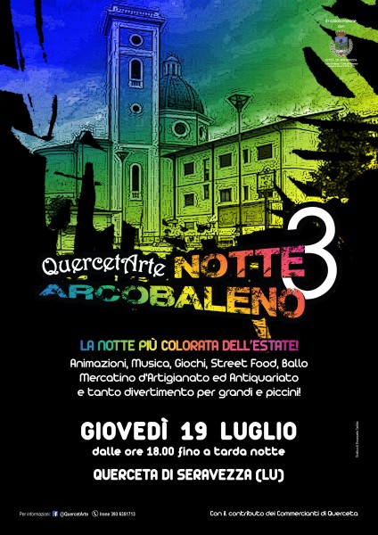 Querceta festa Notte Arcobaleno Lucca