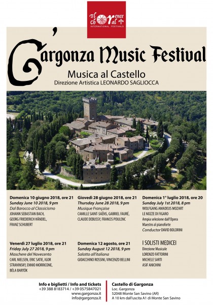 Monte San Savino concerti Gargonza Music Festival Arezzo