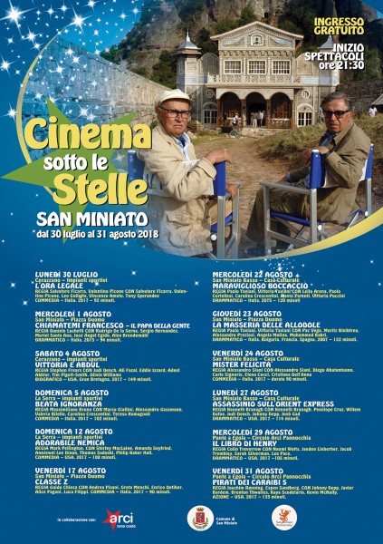 San Miniato Cinema sotto le stelle Pisa