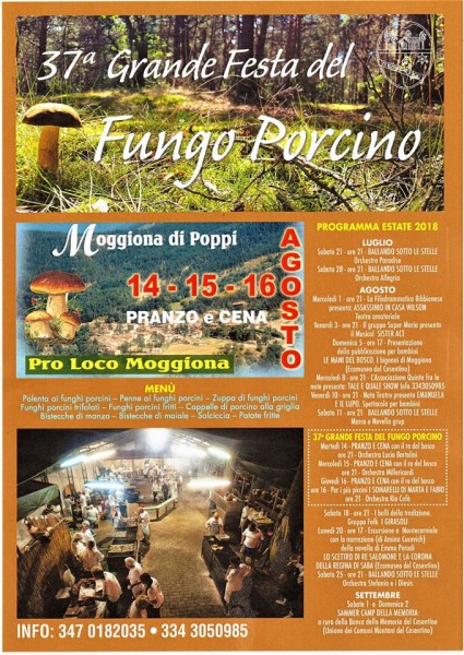 Maggiona Festa del Fungo Porcino Arezzo