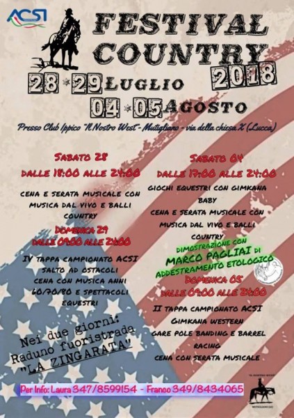 Mutigliano festa country Festival Country Lucca