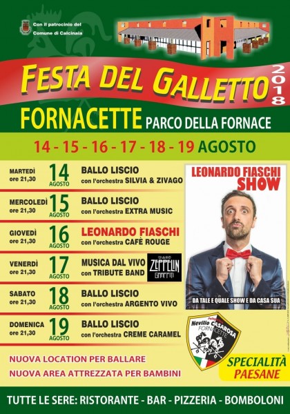 Fornacette Festa del Galletto Pisa
