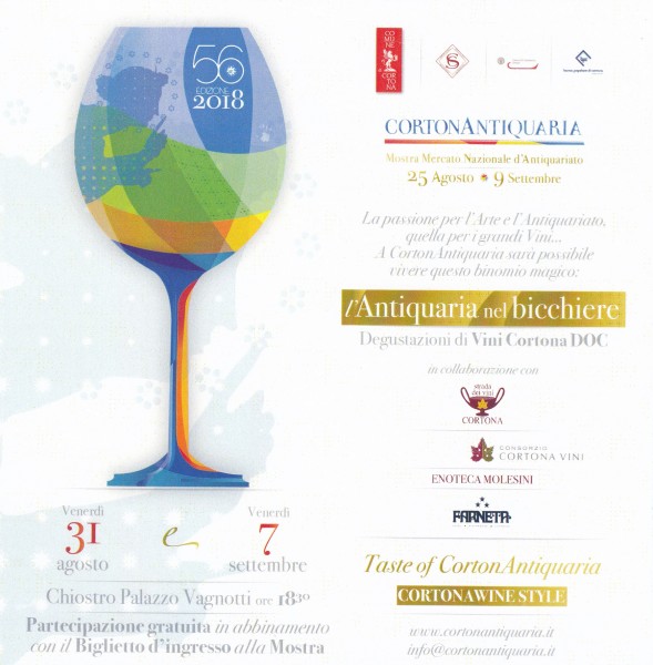 Cortona degustazione vini Antiquaria nel bicchiere Arezzo