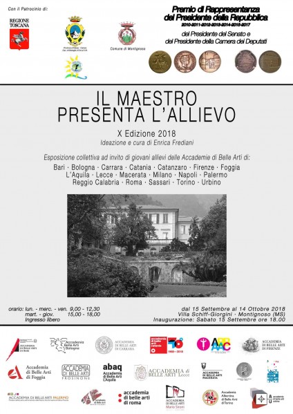 Montignoso mostra Il Maestro presenta l'Allievo Massa Carrara