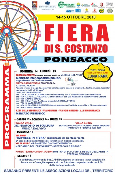 Ponsacco Fiera di San Costanzo Pisa