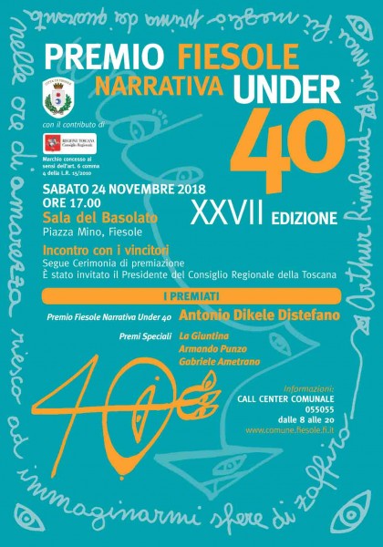 Fiesole premiazione del Premio Fiesole Narrativa Under 40 Firenze