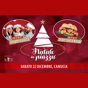 Camucia festa Natale in Piazza Arezzo