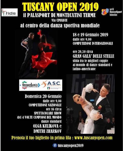 Montecatini Terme gara di ballo Tuscany Open 2019 Pistoia