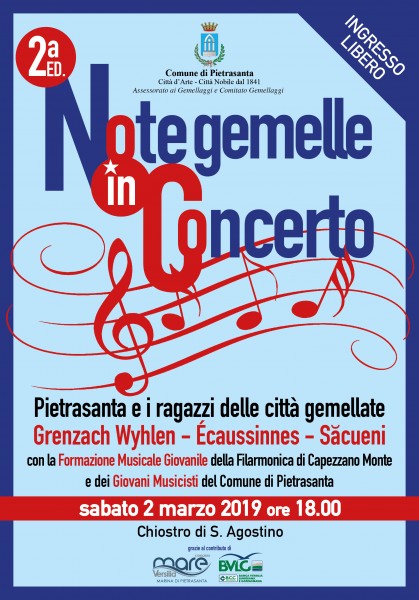 Pietrasanta concerto Note gemelle in concerto Lucca