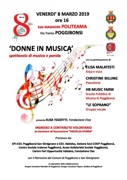 Poggibonsi spettacolo Donne in musica Siena