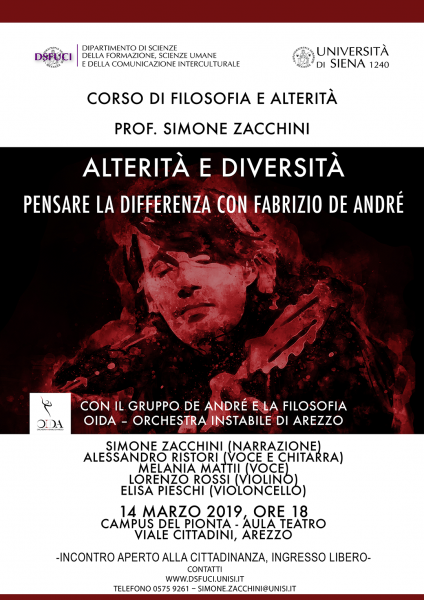 Arezzo concerto De André e la filosofia