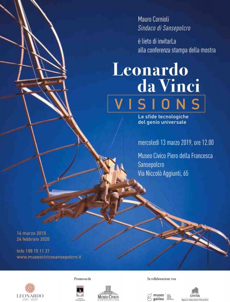 Sansepolcro mostra Leonardo da Vinci: Visions Arezzo