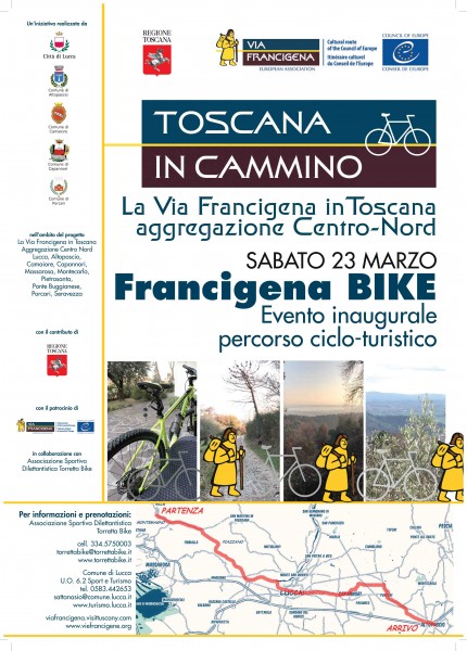 Lucca gara ciclistica Francigena Bike