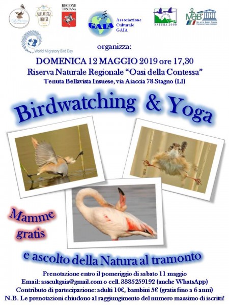 Stagno Birdwatching & Yoga Livorno