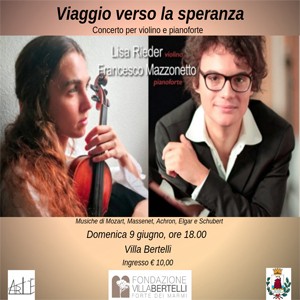 Forte dei Marmi concerto Francesco Mazzonetto e Elisa Rieder Lucca
