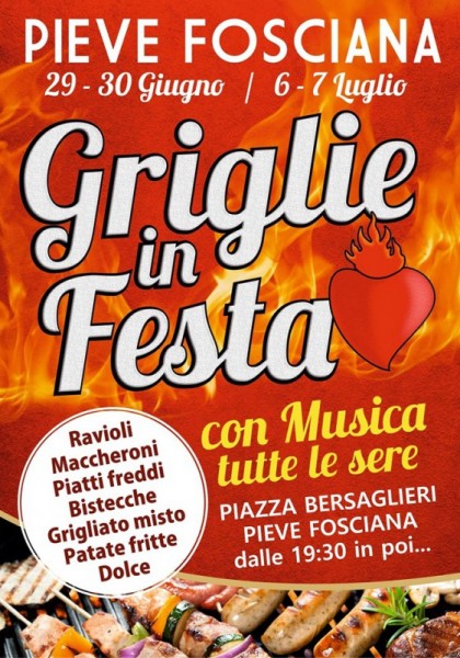 Pieve Fosciana sagra le Griglie in Festa Lucca