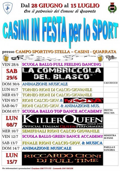 Casini Festa dello Sport Pistoia