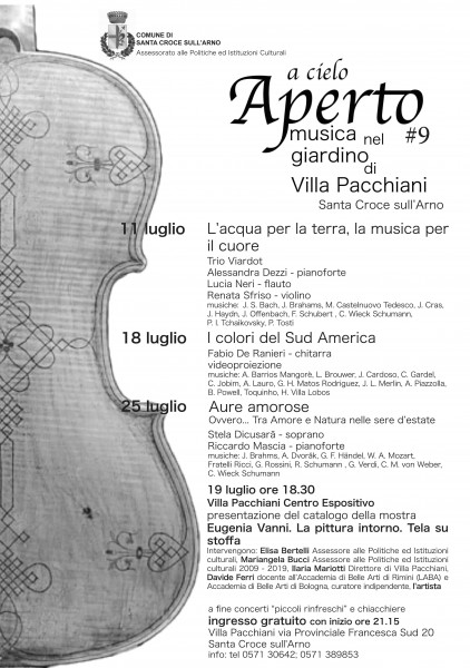Santa Croce sull'Arno rassegna musicale A cielo Aperto Pisa