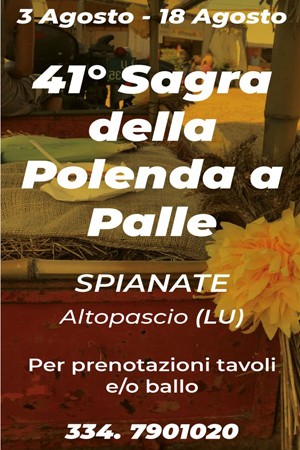Spianate Sagra della Polenda a Palle Lucca