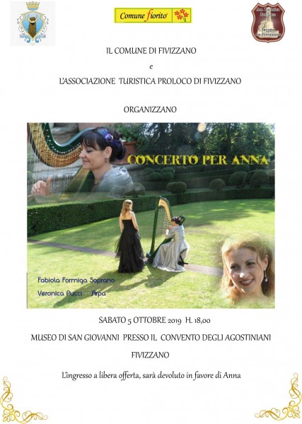 Fivizzano concerto Fabiola Formiga e l’Arpista Veronica Pucci Massa Carrara