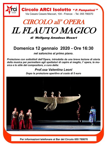 Firenze opera lirica Il Flauto Magico